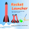 Miniatyrbild 5 av 5: Raketgevär, Stomp Rocket, Raketleksak med 3 skumraketer, Utomhusspel för barn och vuxna