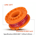 Miniatyrbilde 3 av 5: Worx Wa0004.1 Langvarig erstatningsspolesett - 1,65 mm/3 m - Kompatibel med Worx gressklippere (4 spoler + 1 lokk)