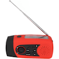 Miniatyrbillede 1 af 9: Vejrradio, 2000mAh Solcelledrevet Nød Håndsving Radio med LED Lommelygte, SOS Alarm
