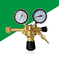 Miniatyrbild 1 av 4: Universell Argon Co2 tryckreducer Gas svetsregulator med dubbel yta mässingsmätare Mig / Mag svetsning för alla standardgaser Argon / Co2 / Ine