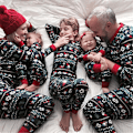 Miniatyrbillede 1 af 6: Familiematchende julepyjamas - Juleundertøj til børn child 14T