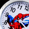 Miniatyrbilde 3 av 4: Spiderman-klokke for gutter med kvartsbevegelse Red color