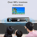 Miniatyrbillede 2 af 5: Bluetooth Soundbar Stereo LED Lys Subwoofer Højttaler til Computer TV Telefon - Hvid