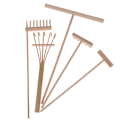 Pikkukuva 5 / 8: 5 kpl Mini Bambu Harava Zen-Puutarhan Hiekka Pöytä Meditaatioon 4(triangle tooth 1Pc)