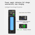 Miniatyrbilde 4 av 5: Lader 26650 USB Smart Nikkel Hydrogen Aa Aaa 21700 Enkelt Spor Litiumbatteri Lader