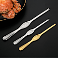 Miniatyrbillede 3 af 9: Rustfrit Stål Krabbegaffel 4 stk Krabbe Spiseværktøjer Krabbeklo Krabbenål Husholdning Seafood Pillede Hårede Krabbe Tilbehør A Large 20cm Silver