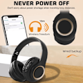 Pikkukuva 2 / 9: Langattomat Bluetooth-kuulokkeet korvan päälle mikrofonilla, BT-kuulokkeet, taitettavat