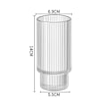 Miniatyrbillede 2 af 4: 4-pak Riflet Glas, 270 ml Transparent
