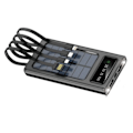 Miniatyrbillede 1 af 3: Aerbes Powerbank med solceller - 10.000 mAh - Sort Sort Black one size