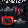 Miniatyrbild 5 av 5: Trådlösa hörlurar Bluetooth 5.3, brusreducerande, vattentäta stereo-hörlurar med mikrofon, in-ear touch-kontroll, headset med djup bas för iPhone