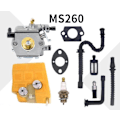 Miniatyrbilde 1 av 2: Forgasser for MS260 MS240 størrelse 024 026 WT-194
