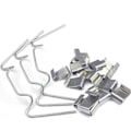 Miniatyrbild 2 av 8: 25/50 st W Typ/Z Typ Växthusklämmor Hållbara Glaspanelsfästen Clips Växthus Glasverktyg Z Z 25pcs
