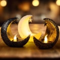 Miniatyrbilde 1 av 10: Ramadan-lykt, Mini Ramadan LED-lysdekorasjoner, 6 stk Eid Mubarak Mini-lykter