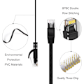 Miniatyrbilde 5 av 6: Cat 6 Ethernet-kabel LAN-kabel Flatt nettverkskabel Cat6 FTP