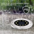 Miniatyrbilde 2 av 5: Solcellelamper for utendørs, 8 LED solcelle gulvlampe, utendørs hagelampe
