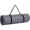 Miniatyrbillede 1 af 3: Yogamåtte | Multifunktionel Ekstra Tyk Skummåtte til Træning | Udstrækning, Styrketræning og Terapi – Pilates, Fitnessudstyr Grey