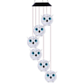 Miniatyrbild 5 av 5: Led solcells vindspel utomhus, färgförändrande kristall uggla vindspel