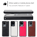 Miniatyrbillede 4 af 4: Samsung Galaxy S21 - Pengepungsskal / Magnetisk Cover 2 i 1 - Vælg Farve! Sort Black Black