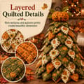 Miniatyrbillede 4 af 8: DIY Quilted Fabric Christmas Tree Kit, 3D Fabric Patchwork Craft Set for Beginners, Handmade Table Decoration for Home, Mantel, Table, Office #O