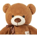 Miniatyrbilde 3 av 4: Søt teddybjørn plysjleketøy, stor bjørnedukke mørkebrun dark brown 100 cm