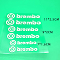 Miniatyrbilde 3 av 5: 6 stk bilbremsekaliper klistremerke for Brembo bokstaver kjøretøy dek Hvit 1 stk