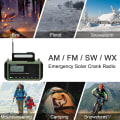 Miniatyrbilde 7 av 10: 10000mAh NOAA Nødveiv Værradio, Håndsveiv, Batteridrevet, USB-lader, SOS-alarm