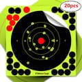 20x Shooting Targets Fluorescent Yellow Reactive Splatter Self-Adhesive Paper Targets 203x203mm 20pcs