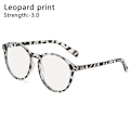 Miniatyrbillede 1 af 10: -1.0~-4.0 Myopi Briller Briller LEOPARD PRINT STYRKE 3.00 leopard pris leopard print Strength 3.00-Strength 3.00
