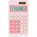 Miniatyrbillede 1 af 6: Standard Funktionel Basisregnemaskine, 12-cifret Skrivebordsregnemaskine med Stor LCD-skærm, Solcellebatteri Dobbelt Strøm Kontorregnemaskine, Pink