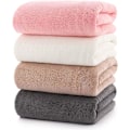 Miniatyrbilde 1 av 6: Håndklær 4-delt Myk Mikrofiber Badehåndkle Sett Utrolig Absorberende Lett