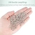 Pikkukuva 3 / 6: 100 kpl 10 mm Mini Split Jump Ring - Kaksoislenkit, Pienet Metallirengasliittimet