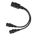 Miniatyrbillede 6 af 8: IEC320 C14 til 2 x C13 Hun Y-formet Strømkabel 1 ind 2 ud 2500W 10A 250V Strømledning Forlængerkabel til LCD-skærme 0.2