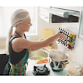 Pikkukuva 6 / 7: pc Maustehylly 4-tasoinen seinään asennettava mausteteline itseliimautuvalla tarralla ja ruuveilla_xx Black