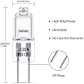 Miniatyrbillede 2 af 3: 20 stk. G4 Halogenpære, 20w Dc12v Indendørs Halogen G4 Lampe