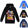 Miniatyrbilde 2 av 3: Boys Sonic The Hedgehog Sport Barn Hoodie for barn navy blå navy blue 130 cm