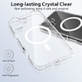Pikkukuva 2 / 4: iPhone 16 Plus -kotelo magneettisella pyöreällä + 2 läpinäkyvää temperoitua lasia