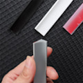 Miniatyrbillede 9 af 10: Vandstop Vandholder strimmel SORT 30CM Sort Black 30 cm