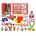 Miniatyrbild 4 av 5: 24-delad Adventskalender med Fidget Toys, Tomte, DIY Julgranshänge, Julkalenderleksaker för Barn 2023 style 10