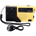 Miniatyrbild 6 av 10: Handvevad ficklampa radio, bärbar utomhus nödradio för nödsituationer