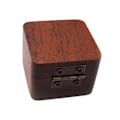 Miniatyrbild 1 av 4: Plektrumbox för gitarr, kreativ återanvändbar trä bärbar gitarrplektrumfodral förvaringsbox, gitarraccessoarer (1 st, brun)