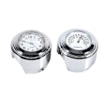 Miniatyrbilde 4 av 5: 7/8\" 1\" Motorsykkelstyre Feste Ur & Termometer Temp Hvit??