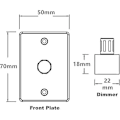 Miniatyrbild 3 av 4: LED Dimmer Switch 12V DC PWM Dimmer Justerbar Kontroller för Husbil Båt Släpvagn Van, för Dimbar LED-belysning, Halogen, Glödlampor, Enkelfärgad