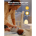 Miniatyrbillede 5 af 7: Børnenatlampe 2000mAh med 7 farver & Timer-kontrolfunktion, Genopladelig natlampe med berøringskontrol til soveværelse