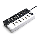 Miniatyrbillede 2 af 5: USB Hub 7 Port Ekspander Adapter USB 2.0 Hub Multi USB Splitter white