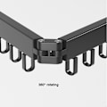 Miniatyrbillede 4 af 10: Foldbart Tøjstativ Foldbart Tøjstativ SORT 1 STANG Sort_xx Black 1 Rod
