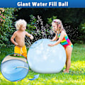 Miniatyrbillede 1 af 4: Oppustelig boblebold til voksne børn, vandboblebold vandbold transparent hoppeballon, oppustelig vandbold overdimensioneret blue