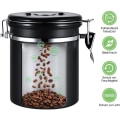 Miniatyrbilde 3 av 5: Kaffeboksforsegler, Kaffebeholder, Rustfritt Stål Kaffeboks, Aromaboks Oppbevaringsboks, Isolerende Boks for Kaffe Bønner, Pulver, Te, Nøtter, Kakao