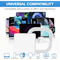 Miniatyrbilde 5 av 7: Lader - 118W USB-C Lader Rask Lading Kompatibel med USB-C Port MacBook Pro/Air, iPad Pro, Samsung Galaxy og Alle USB-C Enheter