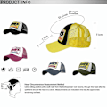 Pikkukuva 2 / 5: Cap Summer Half Mesh Hats for Men Women Embroidered Baseball Cap Casual Hats Hip Hop Trucker Caps Washed Cap