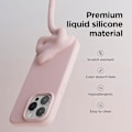 Miniatyrbild 3 av 4: Skydd för iPhone 16 Pro Max, Mjuk Silikon Skydd Ultra Tunn Repskydd Rosa